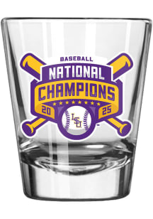 LSU Tigers 2025 Mens College World Series Champs 2oz Shot Glass
