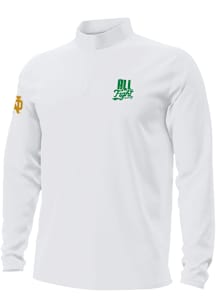 Under Armour Notre Dame Fighting Irish Mens White Football Football All Fight Motion Long Sleeve Q..