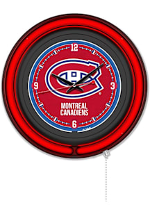 Montreal Canadiens Double Neon Wall Clock