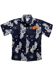 Vive La Fete UTEP Miners Toddler Navy Blue Hawaiian Short Sleeve T-Shirt