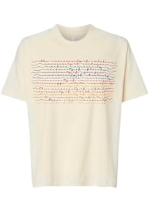 B-Unlimited SEC Womens Natural Retro Stripes Short Sleeve T-Shirt