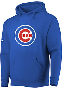 Chicago Cubs Mens Blue Primary Logo Long Sleeve Hoodie