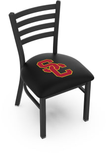 Black USC Trojans Stationary Black Wrinkle Finish Pub Stool