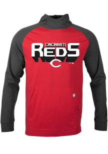Levelwear Cincinnati Reds Mens Red Uproar Retro 3D Long Sleeve Hoodie