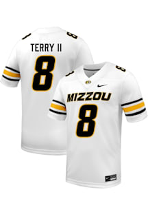 Shaun Terry ll  Nike Missouri Tigers White Football NIL Football Jersey