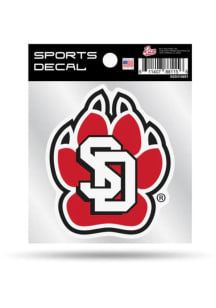 South Dakota Coyotes 4x4 Auto Decal - Red