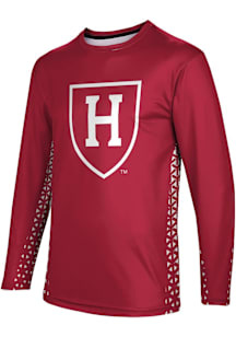 ProSphere Harvard Crimson Crimson Geometric Long Sleeve T Shirt