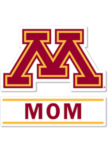 Minnesota Golden Gophers 3 Inch Mom Auto Decal - Maroon