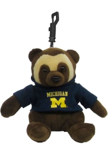 Blue Michigan Wolverines 4 Inch Mascot Keychain