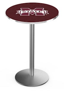 Mississippi State Bulldogs Stainless Round Base Pub Table