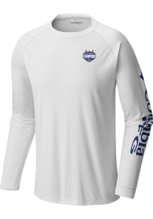 Columbia Florida Gators Blue 2025 National Champions Heat Seal Terminal Tackle Long Sleeve Fashion..