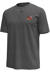 Under Armour Maryland Terrapins Black Local Crab Left Chest Icon Short Sleeve Fashion T Shirt