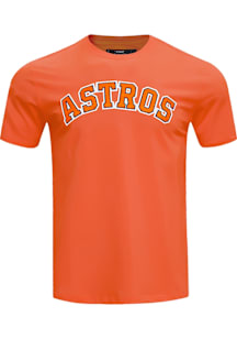 Pro Standard Houston Astros Orange Classic Chenille Short Sleeve T Shirt