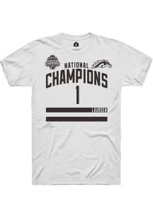 Kirk Laursen Rally Mens White Western Michigan Broncos NIL 2025 National Champions Shirzee Player..