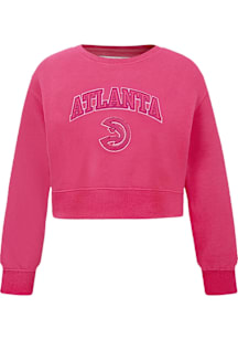 Pro Standard Atlanta Hawks Girls Pink Classic Triple Pink Long Sleeve Sweatshirt