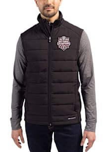 Cutter and Buck Indiana Hoosiers Mens Black 2025 CFP National Champions Evoke Sleeveless Jacket
