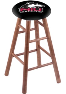 Northern Illinois Huskies Round Cushion Maple Pub Stool - Brown