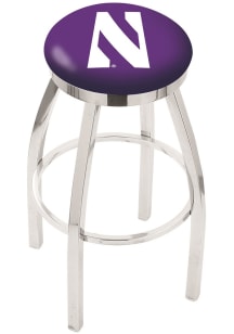 Northwestern Wildcats Chrome Pub Stool