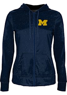 ProSphere Michigan Wolverines Womens Navy Blue Heather Light Weight Jacket