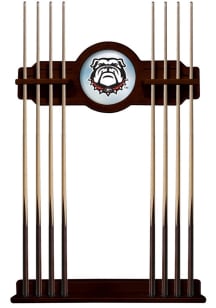 Georgia Bulldogs Mascot Solid Wood Cue Rack Pool Cue