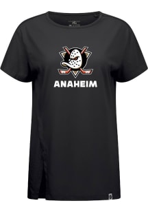 Levelwear Anaheim Ducks Womens Black Influx Home Turf Short Sleeve T-Shirt