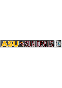 Arizona State Sun Devils Long Text Auto Decal - Red