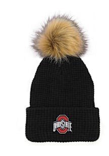 LogoFit Ohio State Buckeyes Black Belgian Womens Knit Hat