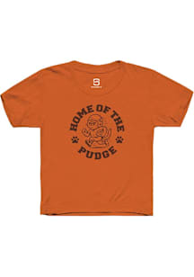 Summit Sportswear Ohio Youth Orange Home of the Pudge Angry Short Sleeve T-Shirt