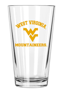 West Virginia Mountaineers 16oz Pint Glass - Gold