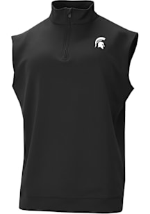 Columbia Michigan State Spartans Mens Black Heat Seal Wickham Hills Sleeveless Jacket