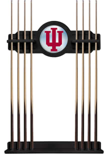 Black Indiana Hoosiers Solid Wood Cue Rack Pool Table