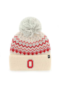 Ohio State Buckeyes 47 Elsa Cuff Womens Knit Hat - Natural