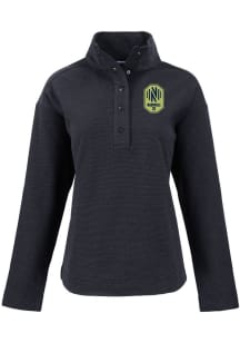 Cutter and Buck Nashville SC Womens Black Hunts Point Qtr Zip