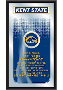 Kent State Golden Flashes Fight Song Hanging Back Bar Mirror