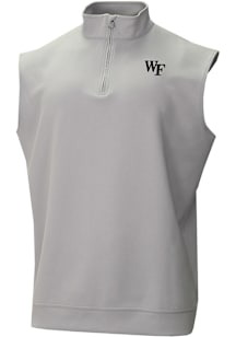 Columbia Wake Forest Demon Deacons Mens Grey Heat Seal Wickham Hills Sleeveless Jacket