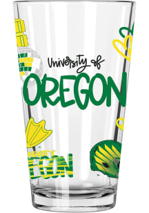 Oregon Ducks 16oz Pint Glass - Green