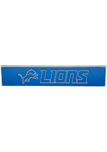 Detroit Lions Wood 3.5x 18 Sign - Brown