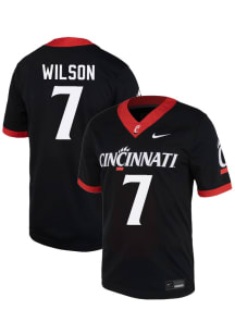Logan Wilson Nike Mens Black Cincinnati Bearcats NIL Name And Number Football Jersey