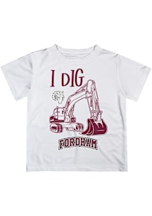 Vive La Fete Fordham Rams Youth White Excavator Short Sleeve T-Shirt