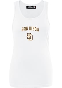 Pro Standard San Diego Padres Womens White Classic Tank Top