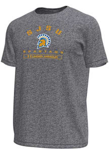 Under Armour San Jose State Spartans Grey Name Tech Stretch Short Sleeve T Shirt