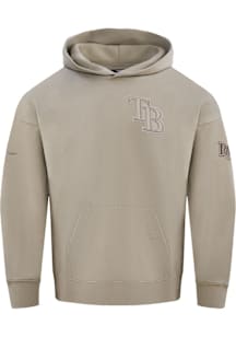 Pro Standard Tampa Bay Rays Mens Tan Neutral Long Sleeve Hoodie