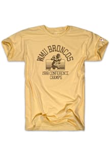 The Mitten State Western Michigan Broncos Yellow Football Football 1988 Conference Champs Short Sl..