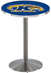 Kent State Golden Flashes Stainless Round Base Pub Table