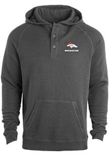 Dunbrooke Denver Broncos Mens Ash Montana Long Sleeve Lightweight Hoodie