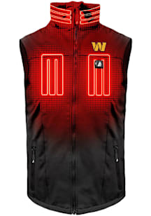 ActionHeat Washington Commanders Mens Black Action Heat Battery Heated Sleeveless Jacket