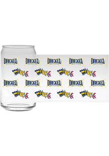White Drexel Dragons Team Logo Pint Glass