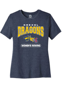 Drexel Dragons Navy Blue Summit Sportswear Womens Rowing Short Sleeve T-Shirt