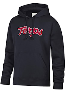 Maryland Terrapins Mens Black Terps Script Long Sleeve Hoodie