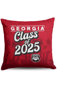 Georgia Bulldogs Class of 2025 18x18 Throw Pillow - Red